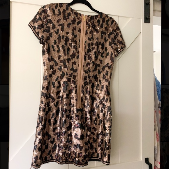 BCBG Sequin Leopard Mini Dress - Picture 2 of 4